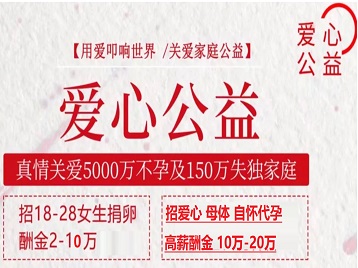 通榆捐卵助孕生子 爱心志愿者招募